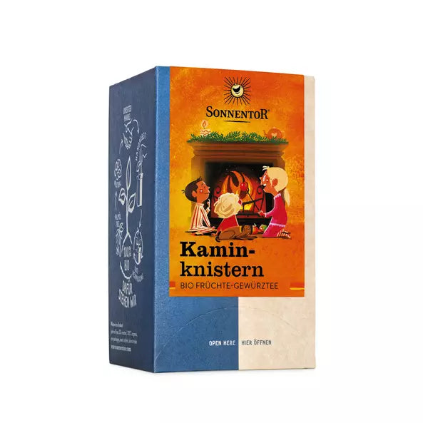 Kaminknistern Teebeutel Sonnentor
