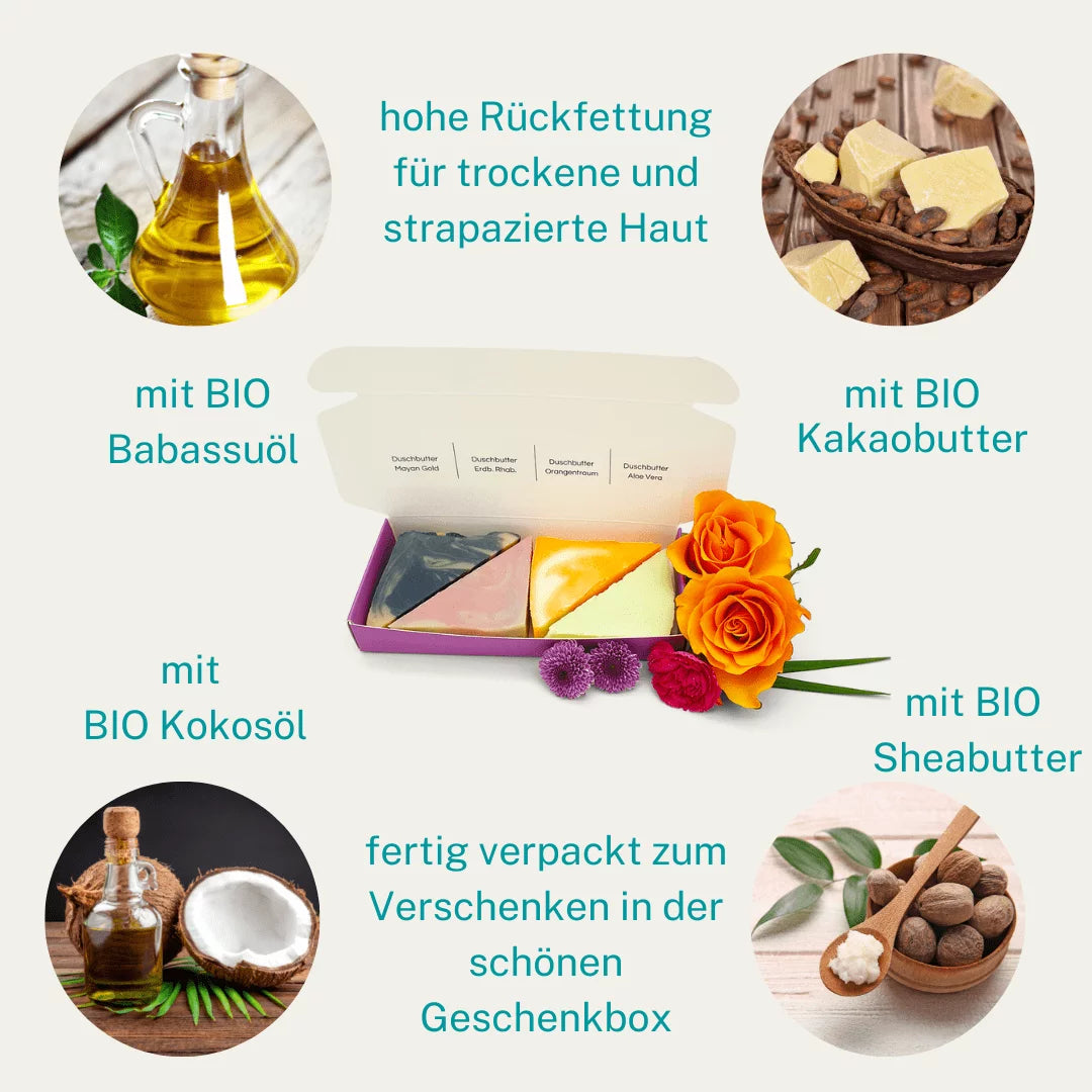 Geschenkbox Duschbutter Quartett