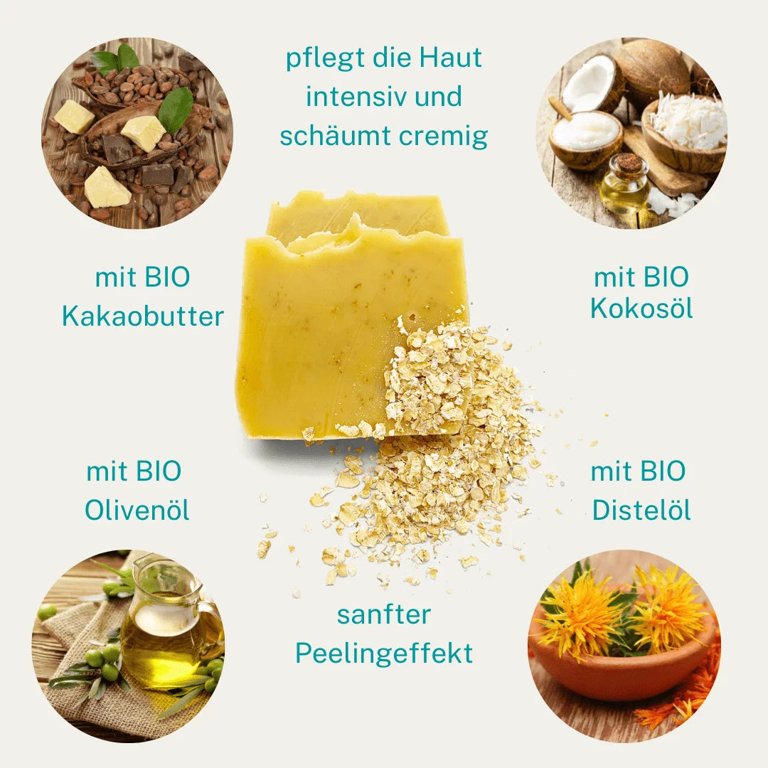 Hafermilch Honig Seife - Kleine Auszeit