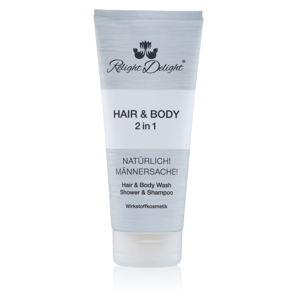 Männer Shampoo Hair & Body 200ml - Relight Delight - Ginseng und Ingwer