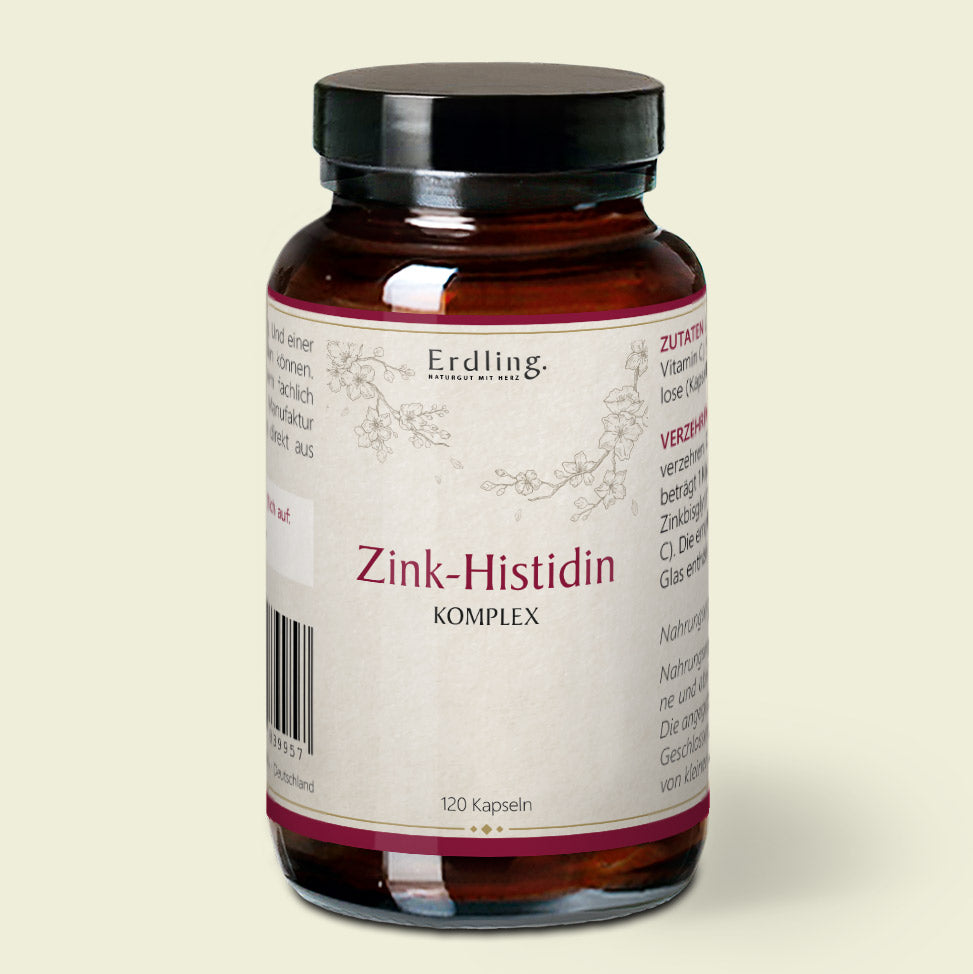 Zink-Histidin Komplex - 120 Kapseln Waldkraft Erdling mit Vitamin C