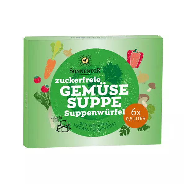 Zuckerfreie Gemüsesuppe Suppenwürfel Bio-Gemüsesuppenwürfel - Sonnentor