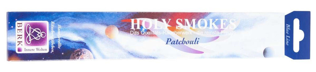 Patchouli Räucherstäbchen Holy Smokes Berk 10g Blue Line