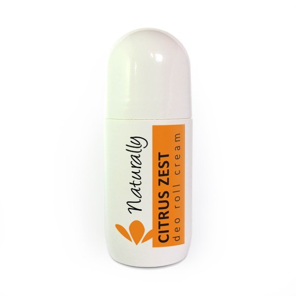  "Hristina Natürliche Creme Deoroller Zitrus Zest 50ml - Energetisierender Deoroller mit Grapefruit, Mandarine und Bienenwachs für natürliche Frische