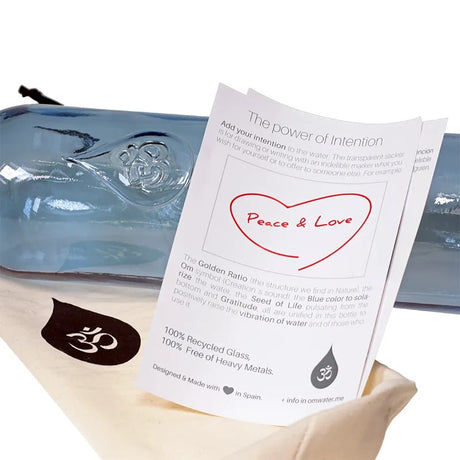 OM Wasserflasche - Dankbarkeit Mit Zertifikat