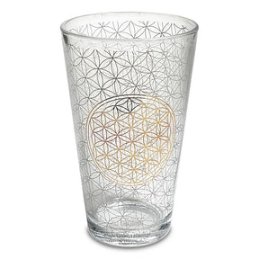 Trinkglas Blume des Lebens