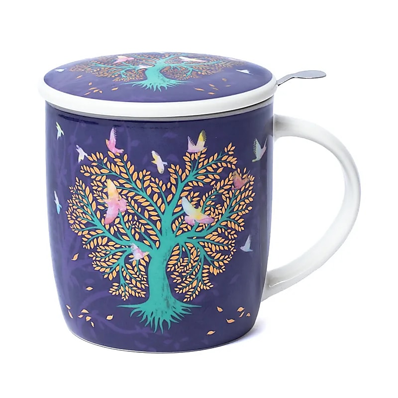 Lovebirds  - Teetasse mit Sieb und Deckel