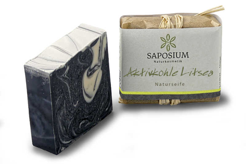 Aktivkohle Litsea  Naturseife – Saposium