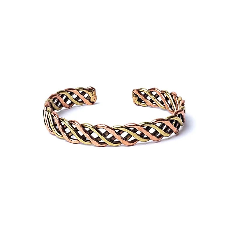 Geflochtenes Armband Farbe Bronze/Gold