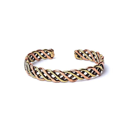 Geflochtenes Armband Farbe Bronze/Gold