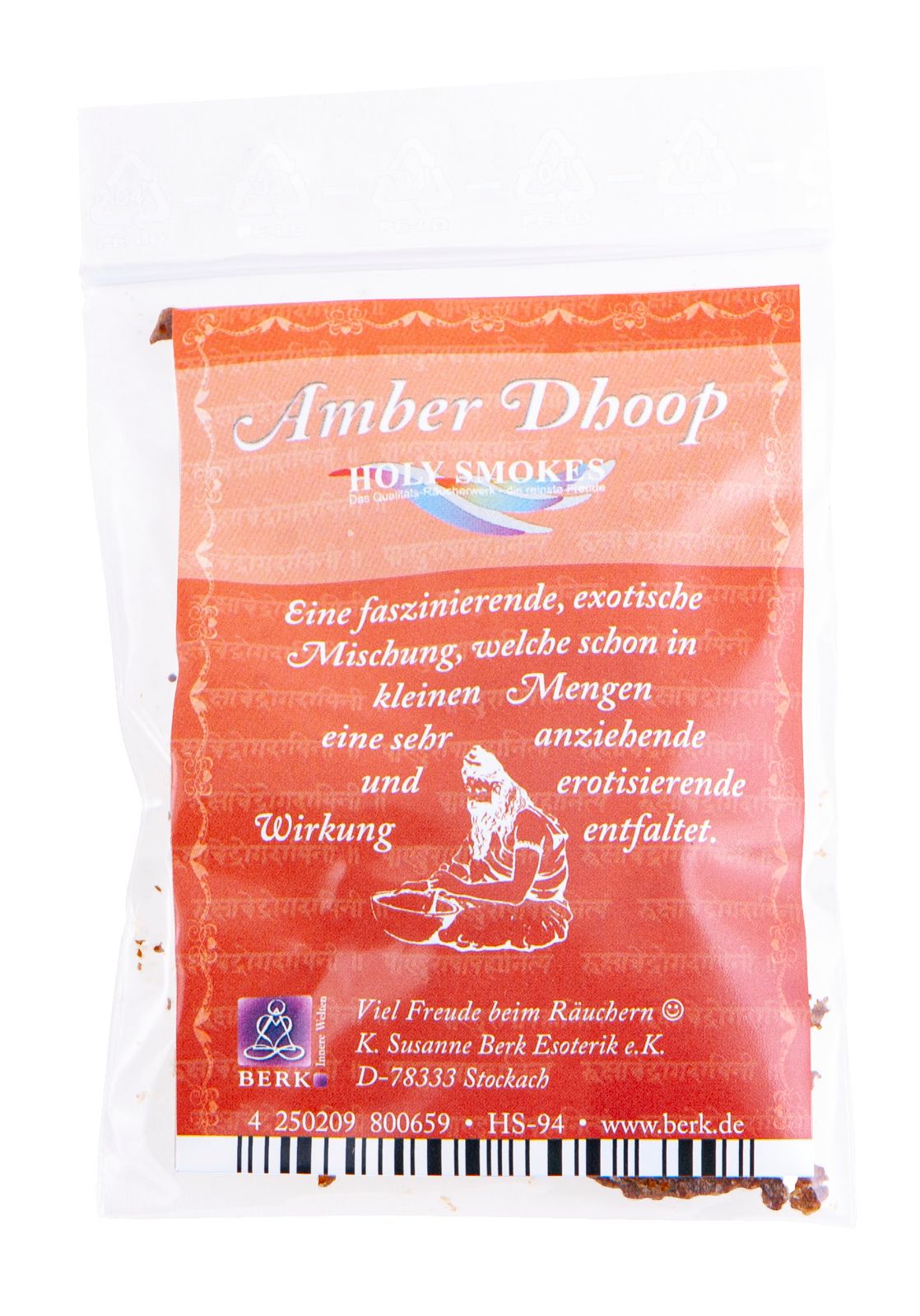 Amber Dhoop 5 g , Räucherwerk Berk