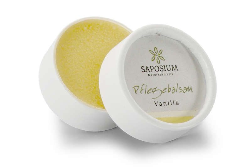 Saposium Pflegebalsam Vanille – reichhaltiger Naturkosmetik-Balsam mit Vanilleduft, Sheabutter und Bienenwachs