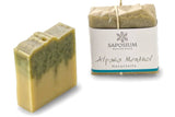 Handgemachte Saposium Alpakaseife Menthol – erfrischende Naturseife mit echter Alpakawolle