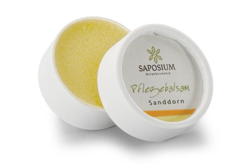 Saposium Pflegebalsam Sanddorn – reichhaltiger Naturkosmetik-Balsam mit Sanddornöl, Sheabutter und Bienenwachs