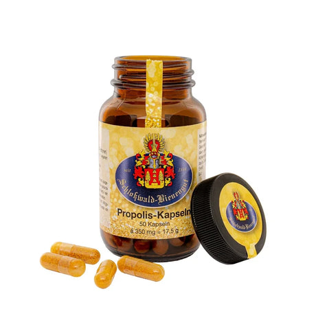 Natürliche Propolis Kapseln 350 mg | Premium Qualität vom Schlosswald Bienengut