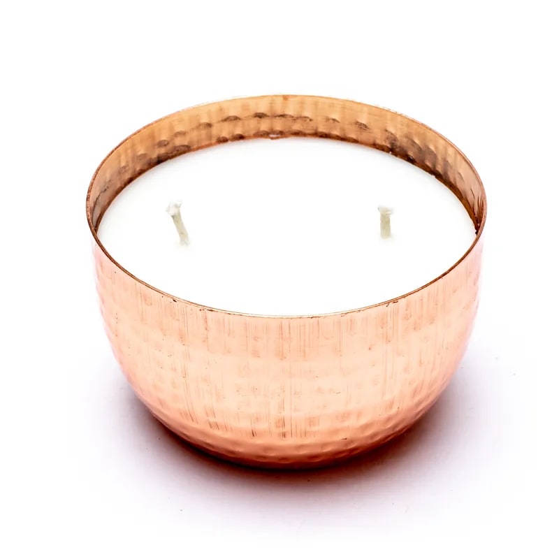 Duftende ayurvedische Trisdosha-Kerze, Lavendel und Zitronengras