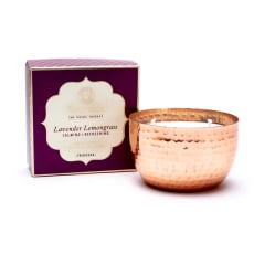 Duftende ayurvedische Trisdosha-Kerze, Lavendel und Zitronengras