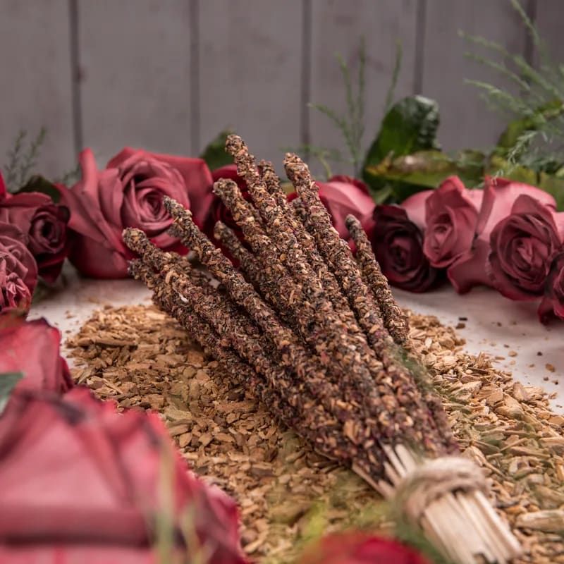 Sagrada Madre Räucherwerk Palo Santo & Rose Räucherstäbchen Bündel