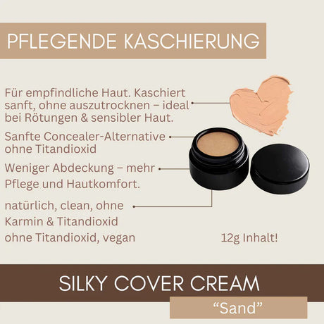 Luxury Silky Cover Cream ohne Titandioxid – natürliche Kaschierung in 2 Nuancen