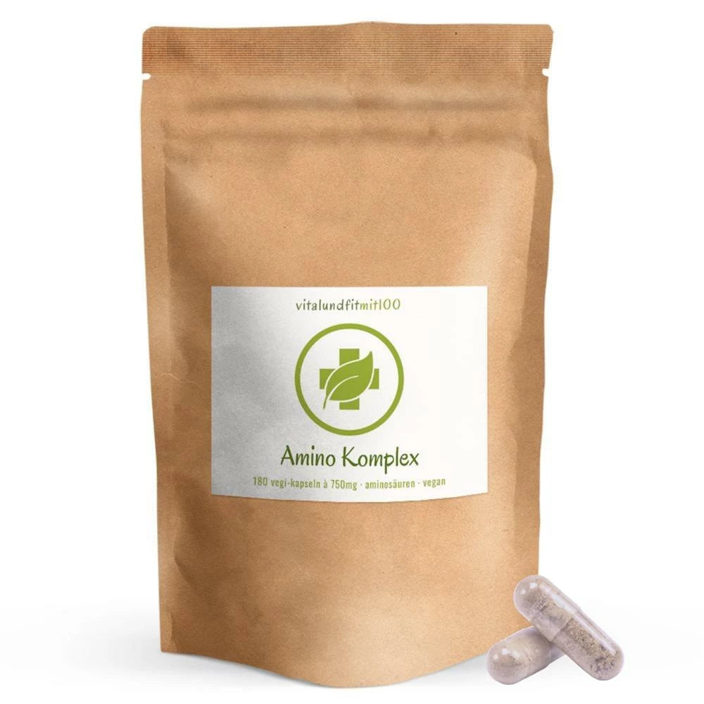Amino Komplex Kapseln 180 Stück à 750 mg Vitalundfitmit100