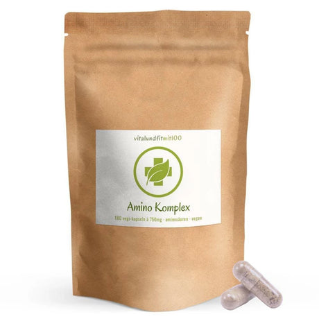Amino Komplex Kapseln 180 Stück à 750 mg Vitalundfitmit100