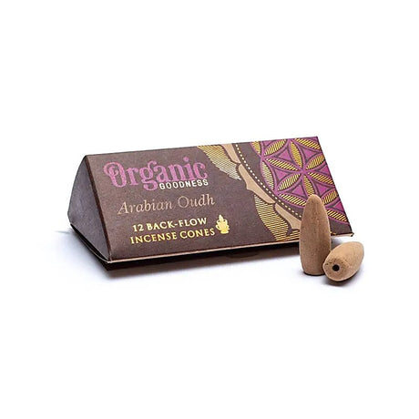 Natürliche Rückfluss‑Räucherkegel Arabisches Oudh – warmer, mystischer Duft mit Wasserfall‑Raucheffekt.