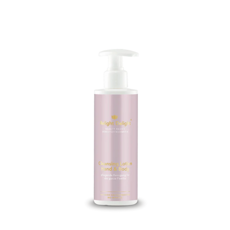200ml Beauty Basics Cleansing Lotion in eleganter Pumpflasche für sanfte Reinigung von Händen und Körper mit natürlichen Bio-Ölen