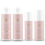 "Beauty Basics Gesichts-Set Light - 4-teiliges Hautpflege-Set mit Reinigungsmilch, Gesichtswasser, Serum und Cream Light"