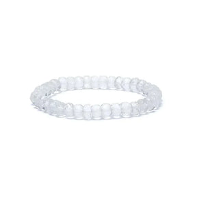Elastisches Bergkristall Armband facettiert 8mm Perlen AA-Qualität