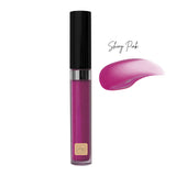 „Bio-Lipgloss Shiny Pink, vegan, pflegend mit Rizinusöl & Bienenwachs, natürlicher Glanz, ohne Titandioxid“