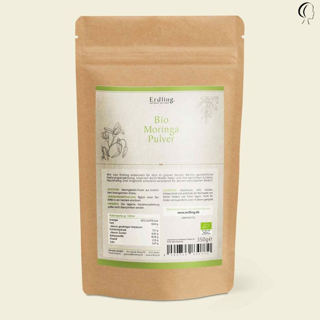 Bio-Moringa Pulver 350g - Waldkraft Erdling