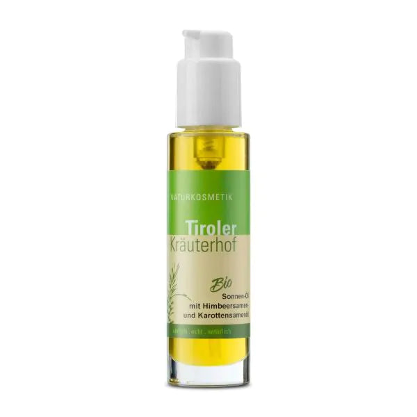 Bio-Sonnenöl mit Himbeersamen- und Karottensamenöl 50ml