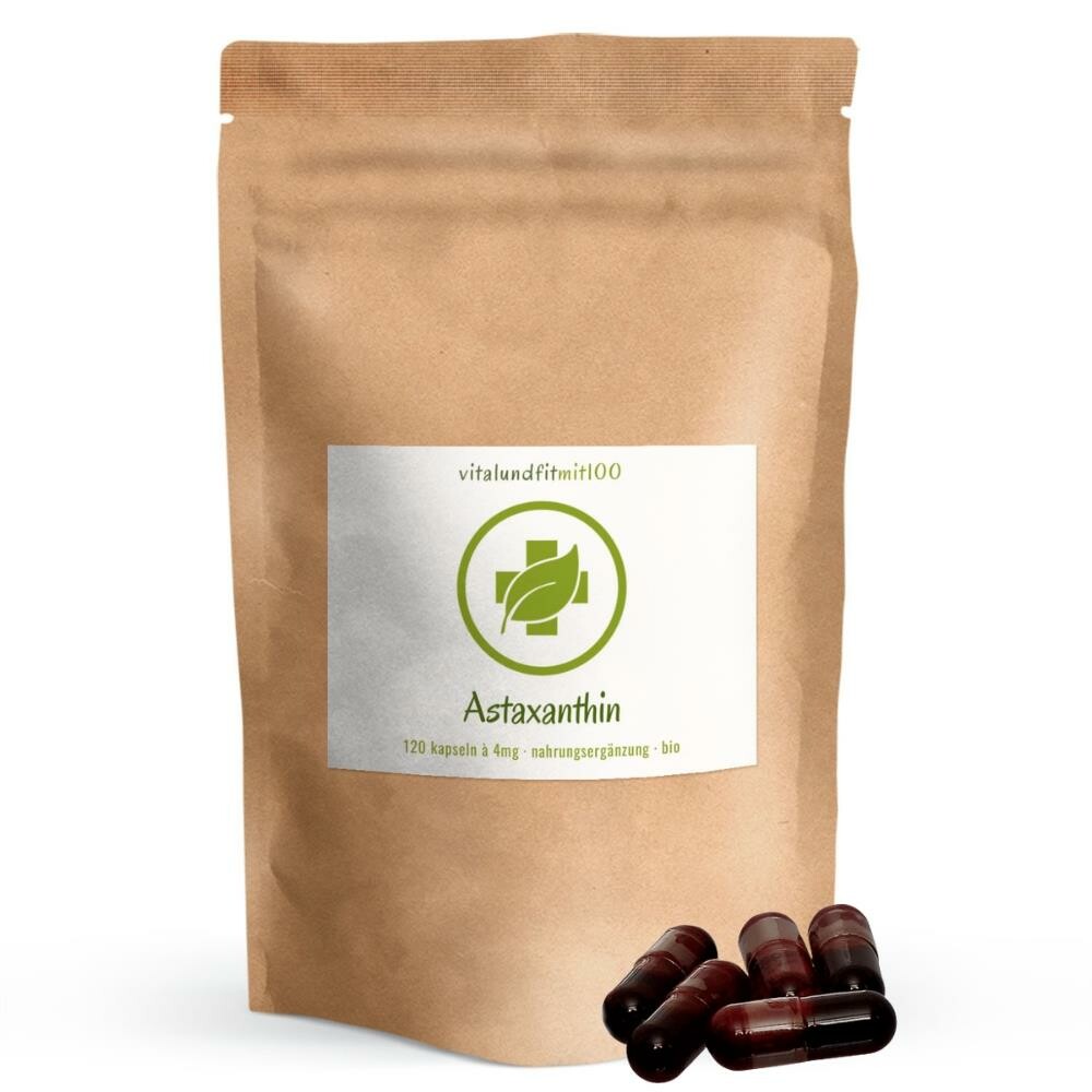 Bio Astaxanthin Kapseln 120 Stück á 4 mg Vitalundfitmit100