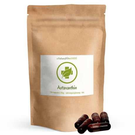 Bio Astaxanthin Kapseln 120 Stück á 4 mg Vitalundfitmit100