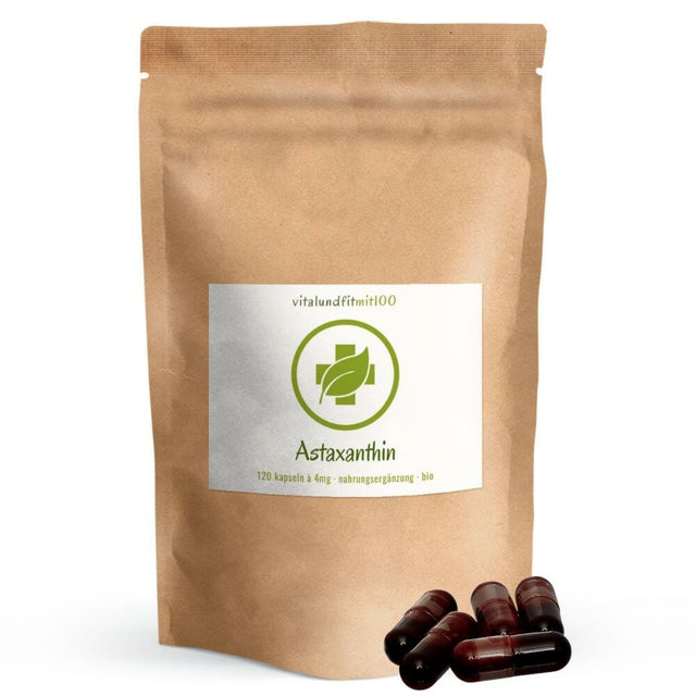 Bio Astaxanthin Kapseln 120 Stück á 4 mg Vitalundfitmit100