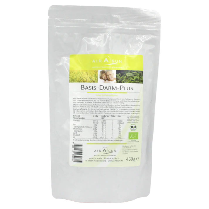 AIRASUN Bio Basis Darm Plus 450g | Natürliche Darmgesundheit – Moana ...