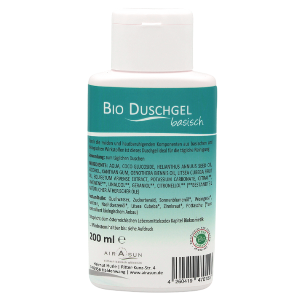 Basisches Bio Duschgel - 200ml AIRASUN