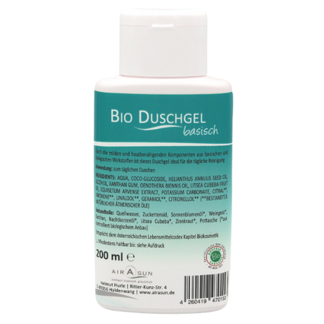 Basisches Bio Duschgel - 200ml AIRASUN