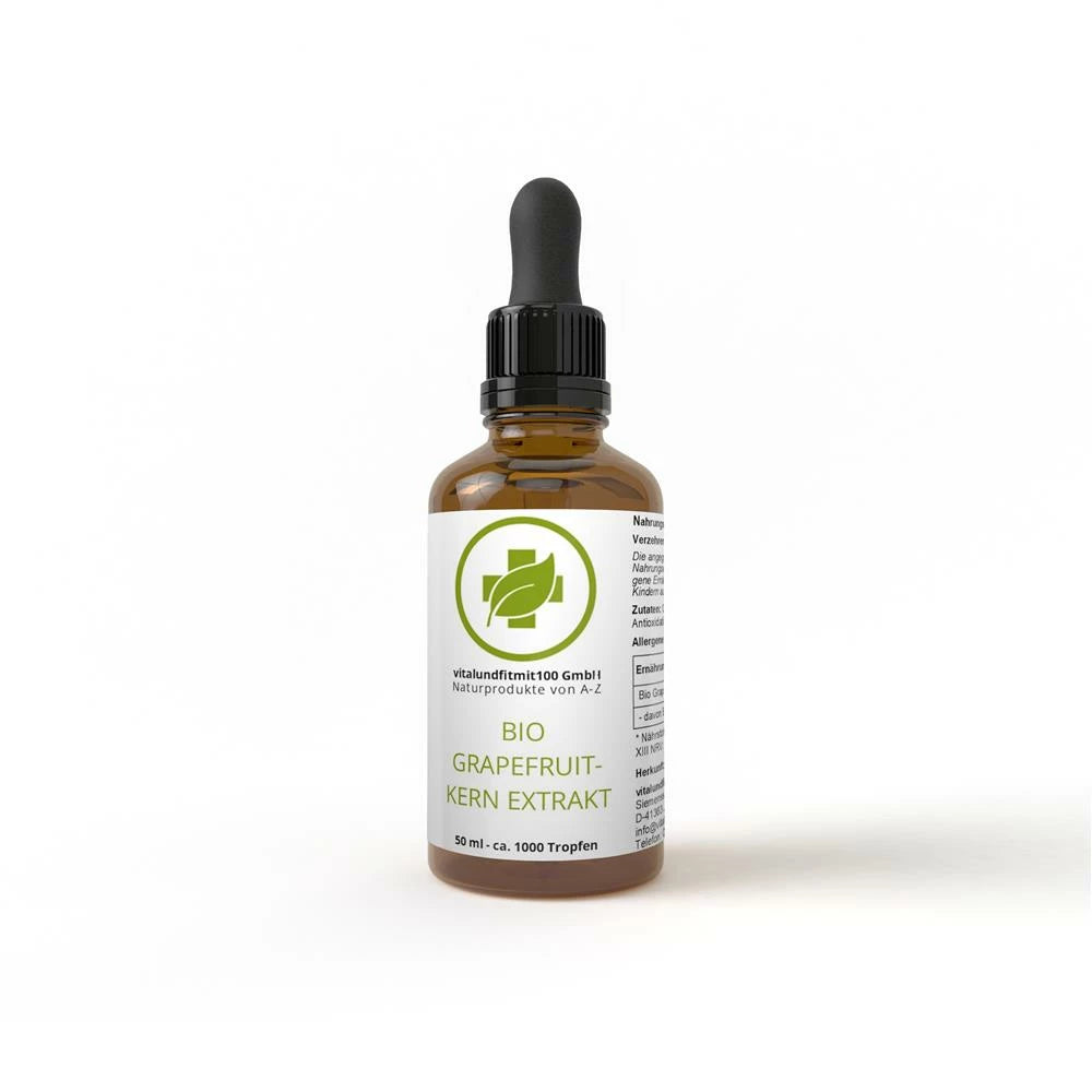 Bio Grapefruitkernextrakt Tropfen 50 ml -Vitalundfitmit100 