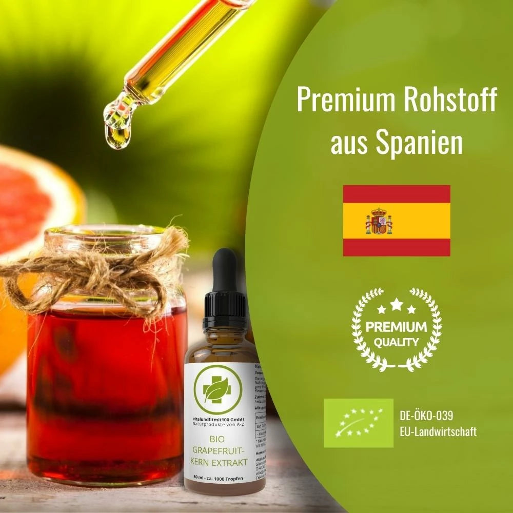 Bio Grapefruitkernextrakt Tropfen 50 ml -Vitalundfitmit100 
