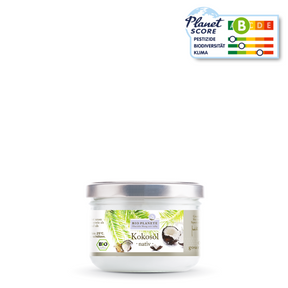 Bio Planète Kokosöl nativ – Hochwertiges, kaltgepresstes Kokosöl im nachhaltigen Schraubglas. Ideal zum Braten, Backen und zur Hautpflege."