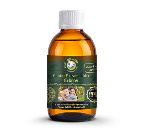 Regenbogenkreis Premium Parasiten-Tinktur für Kinder in der 100ml Braunglasflasche 