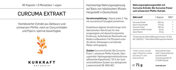 CURCUMA EXTRAKT- KURKRAFT