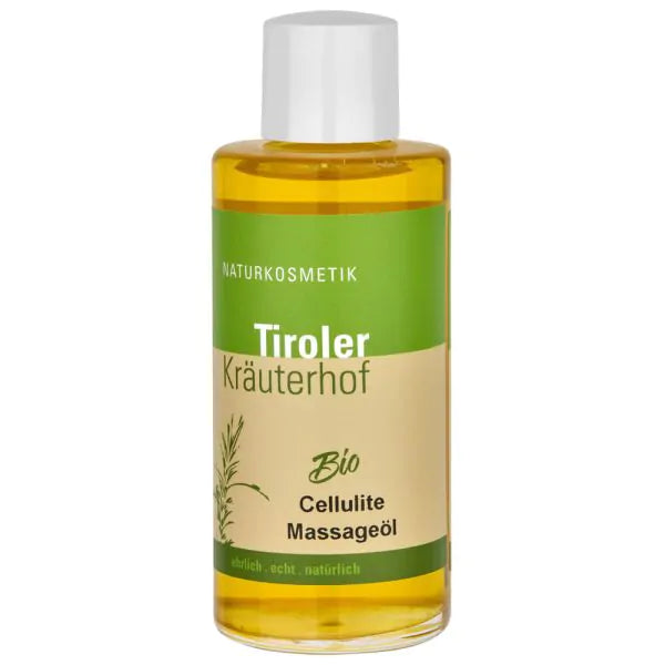 "Cellulite Massageöl Bio 100ml -  mit Bio-Jojoba, Sesam und ätherischen Ölen von Wacholder und Grapefruit vom Tiroler Kräuterhof"