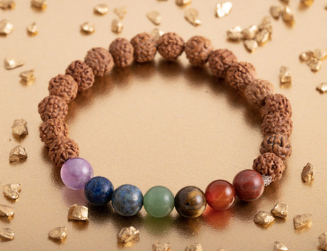 Chakra Rudraksha Armband