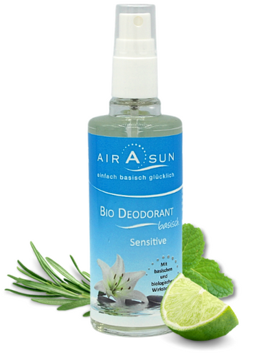 "AIRASUN Basisches Bio Deodorant 100ml Flasche - natürliches aluminiumfreies Deodorant"