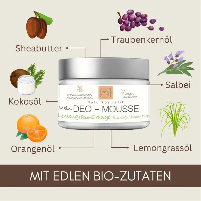 „Handgemachtes Deo‑Mousse mit ätherischen Ölen“