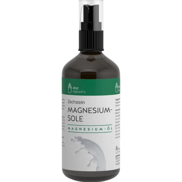 „Doc Nature’s Zechstein Magnesium-Sole – natürliches Magnesium-Öl zur Muskelpflege, Massage und als Badezusatz“