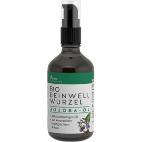 „Doc Nature’s Bio Beinwell-Wurzelöl – natürliches Massageöl mit Jojoba und Beinwellwurzelextrakt zur Pflege von Muskeln und Gelenken“