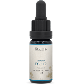 Vitamin D3 2000 IE + K2 40 mcg hochdosiert Waldkraft